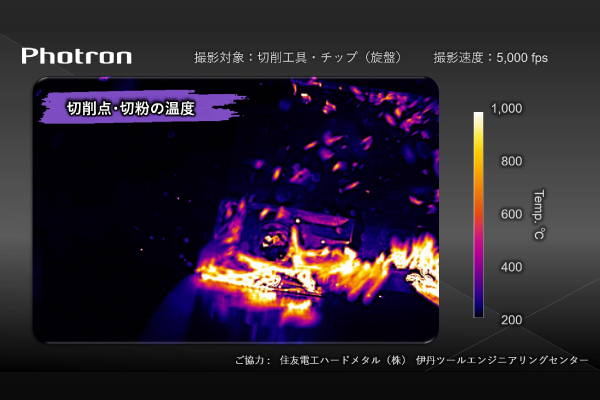 切削点の非接触 温度解析