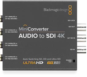 Mini Converter Audio to SDI 4K